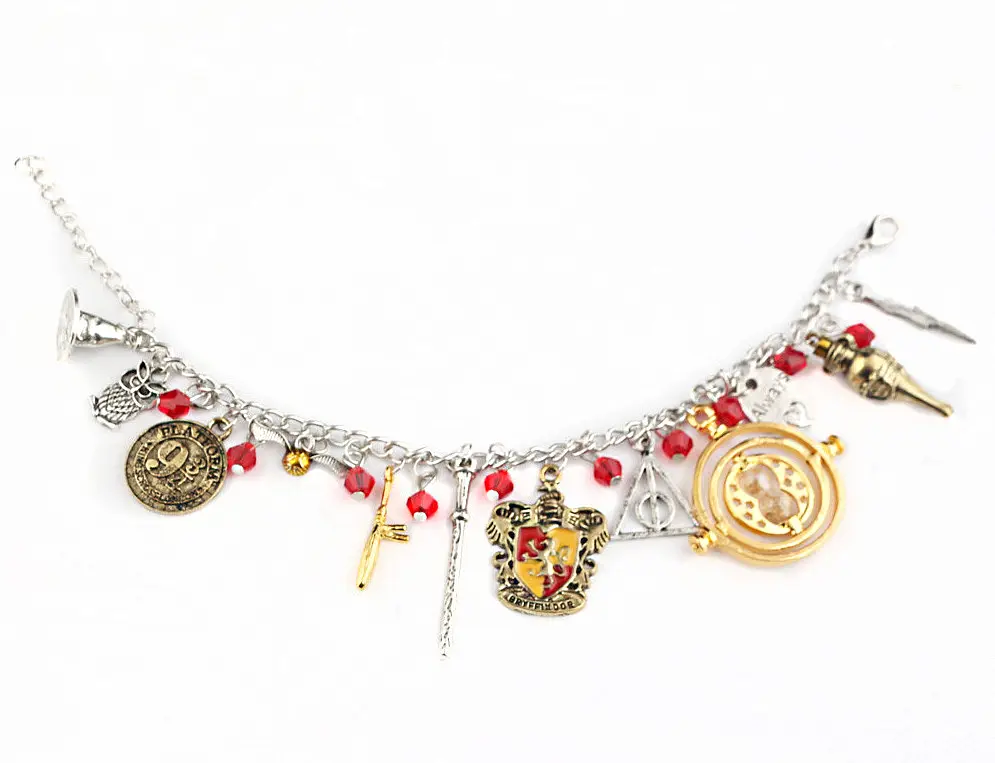 Браслет GeekLand Harry Potter Гаррі Поттер з підвісками Хогвартс HP 6.24.016 - фото 2
