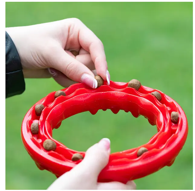 Іграшка для собак Ferplast Ring Smile Medium червоний Ø 16x3.2 см 86792012 - фото 3