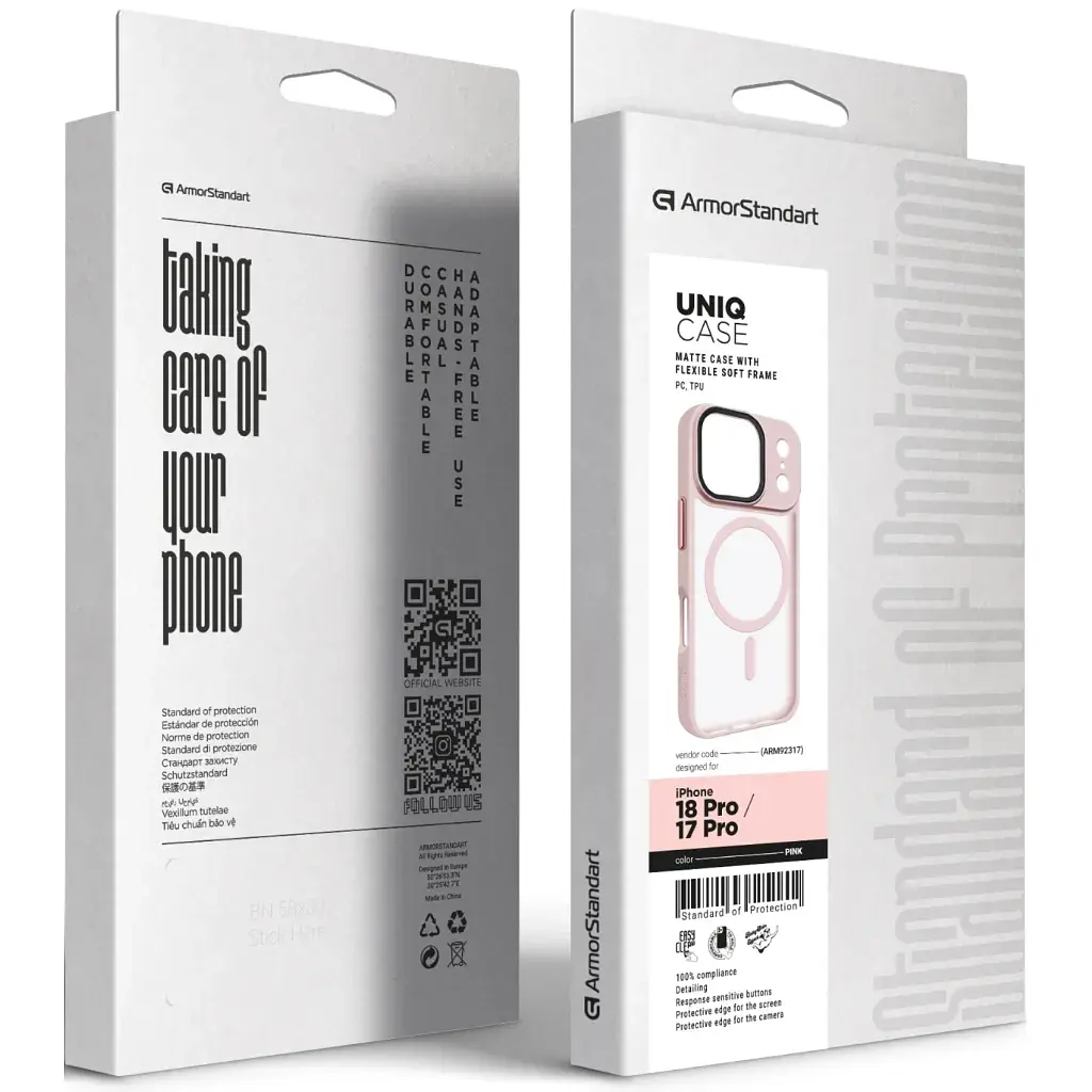 Чохол до мобільного телефона Armorstandart Uniq MagCase Apple iPhone 18 Pro / 17 Pro Pink (ARM92317) - фото 2