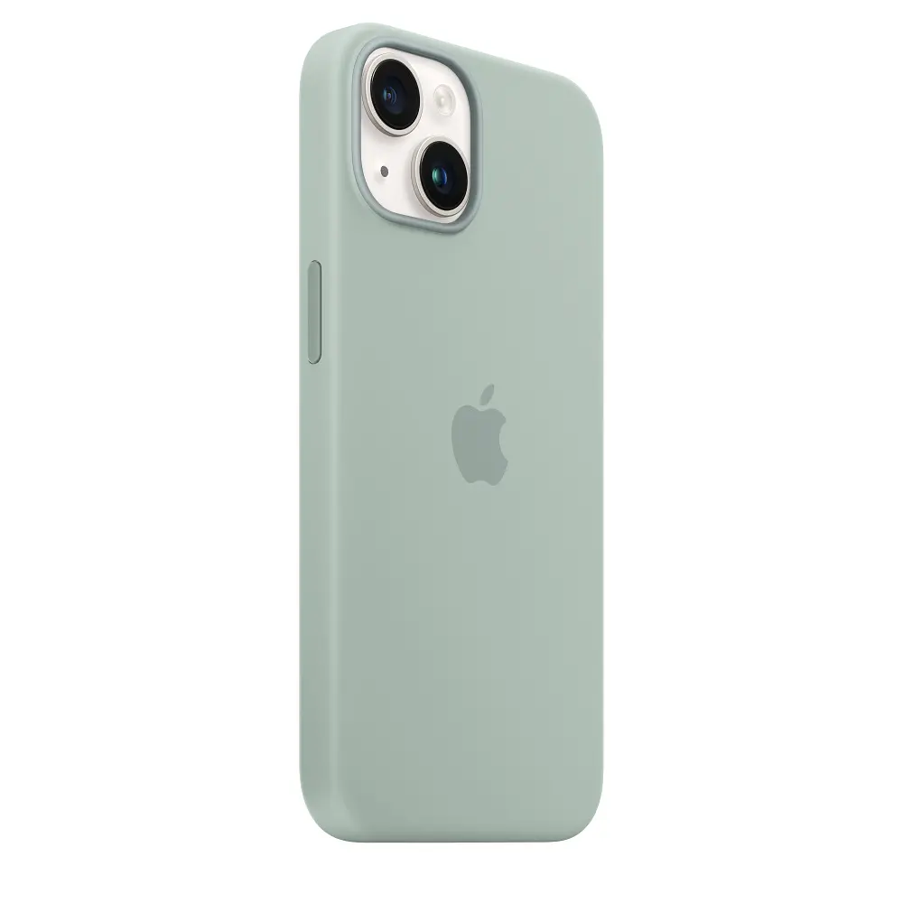 Чохол Silicone Case with MagSafe для Apple iPhone 14 Succulent ААА [77423] - фото 6