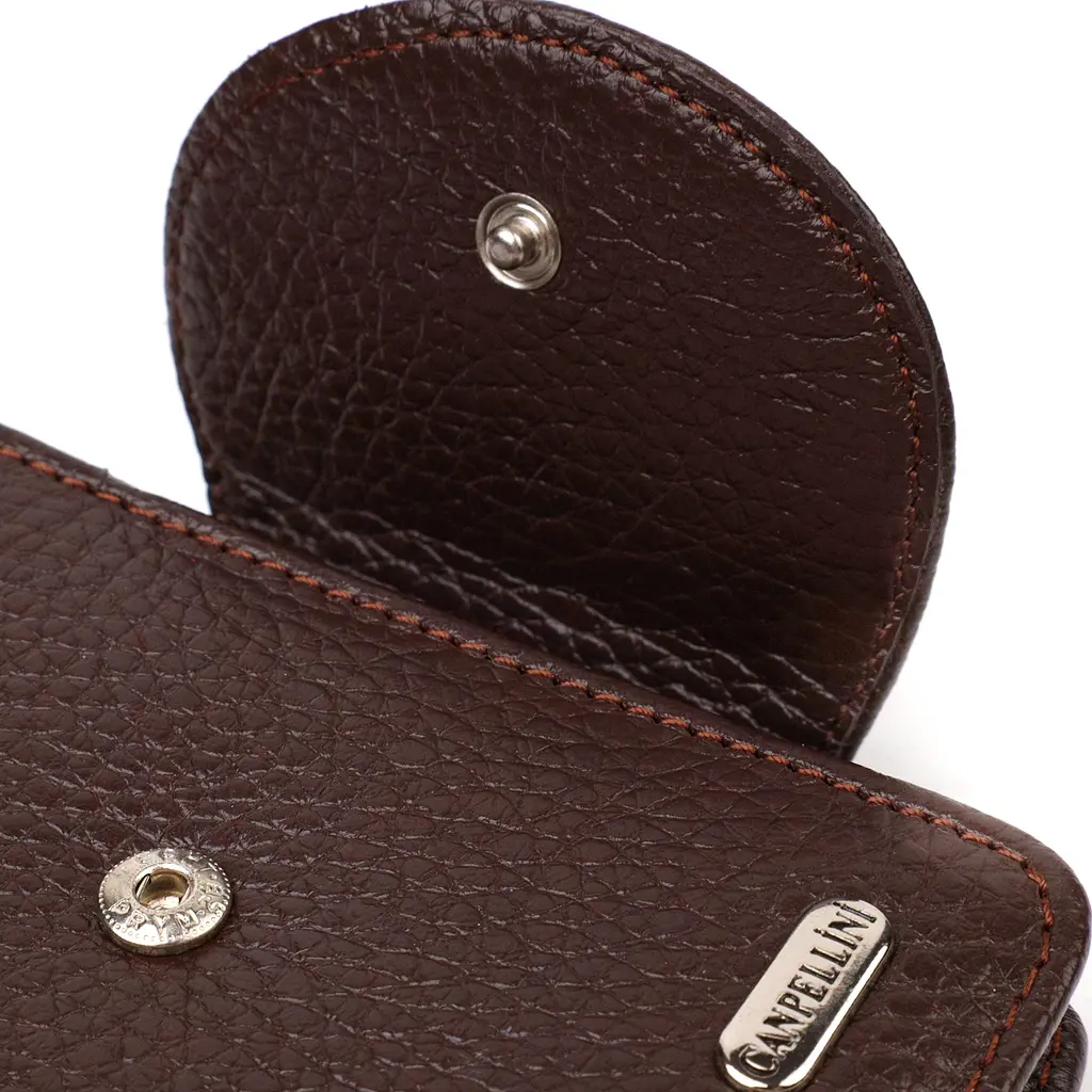 Кожаный женский кошелек Canpellini 9х11.7х1 см acs0025503 - фото 3