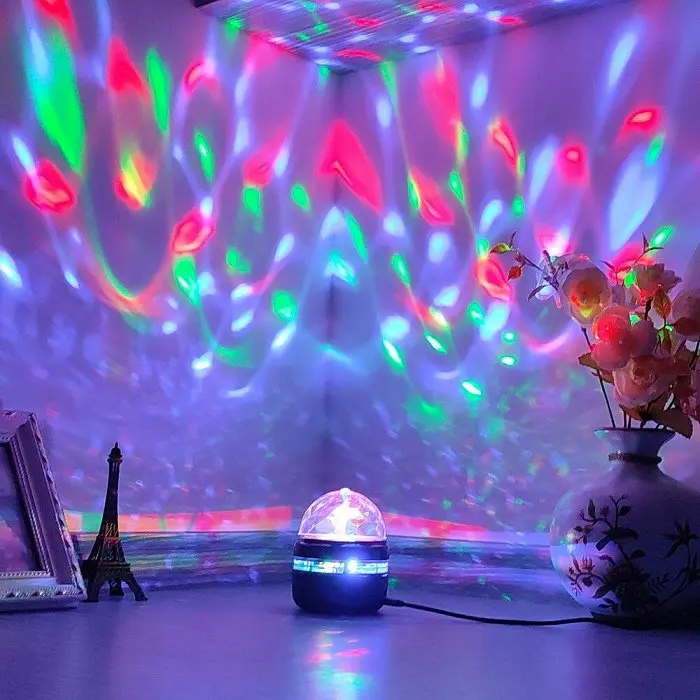 Ночник проектор зоряного неба USB диско лампа Led Mini Magic Ball - фото 3