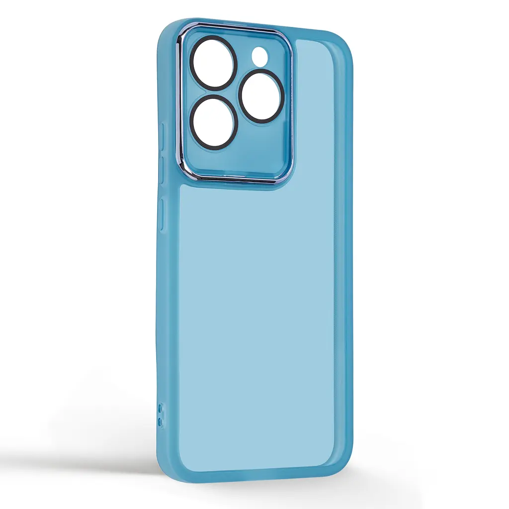 Защитный чехол для Realme 15T 5G, Shade, синий, TPU+PC, матовый, защита всего корпуса, панель-накладка, противоударный, с большими бортами, амортизирует удары при падениях, ArmorStandart (ARM89127) - фото 2