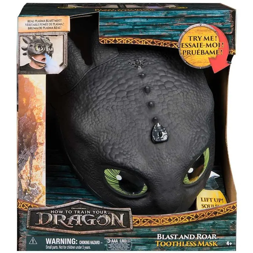 Уцінка. Інтерактивна маска Dragons Беззубик з мультфільму Як приборкати дракона чорна (SM66677/6072832)  - фото 5