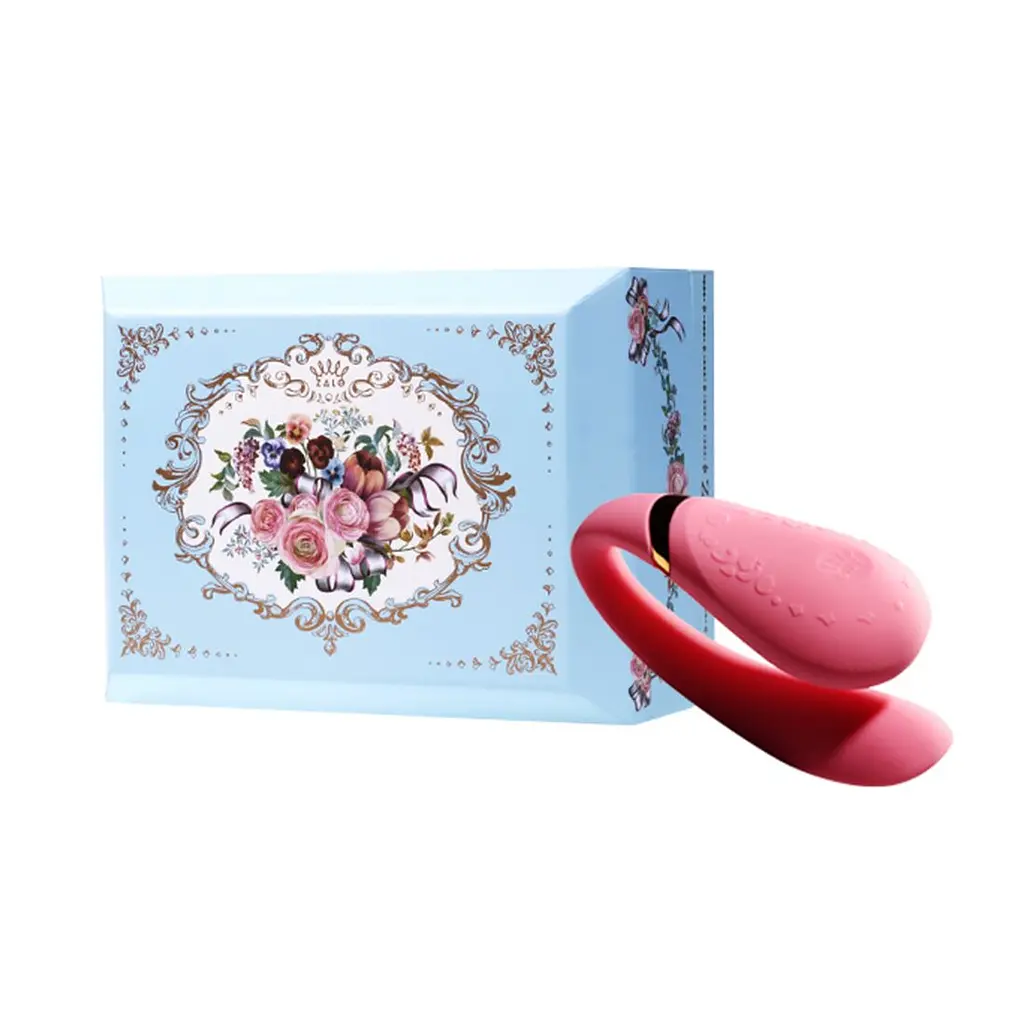 Смартвібратор для пар Zalo Fanfan set Rouge Pink, пульт ДК - фото 10