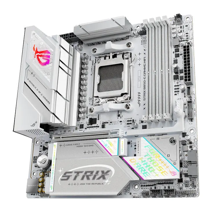 Материнcька плата ROG STRIX B850-G GAMING WIFI sAM5 B850 4xDDR5 M.2 HDMI DP WiFi BT mATX білий Asus teh0019083 - фото 7