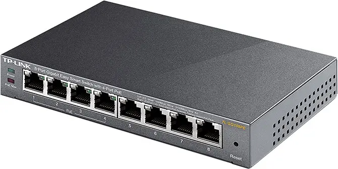 Комутатор TP-Link TL-SG108PE - фото 3