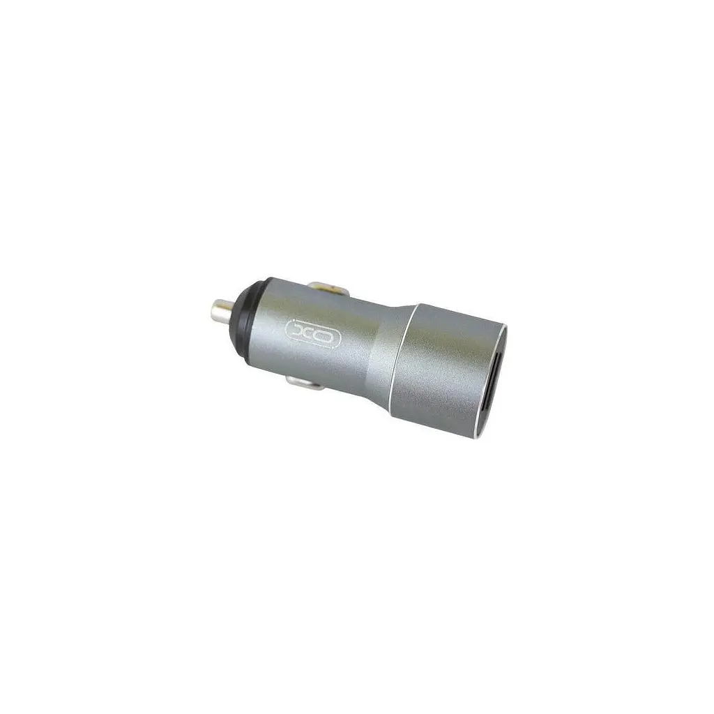 Зарядний пристрій XO TZ09 2.4 А / 2xUSB + кабель Micro-USB сірий (XO-TZ09M-GR) - фото 2
