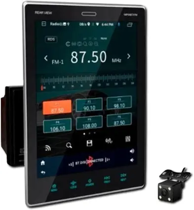 Автомагнитола 2 DIN с вертикальным экраном 9.5, Android 2/16Gb, USB, AUX, BT, XPRO, PI-908 (42115-PI-908_5064) - фото 2