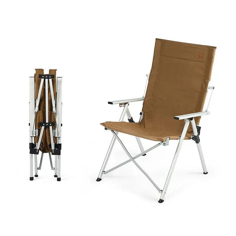 Складное туристическое кресло Naturehike CNH22JU059 алюминий (Коричневый) - фото 2