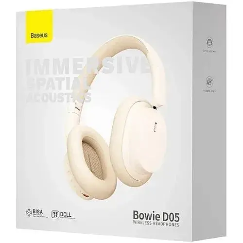 Бездротові навушники Baseus Bowie D05 Wireless Headphones NGTD020202 Creamy-White - фото 6