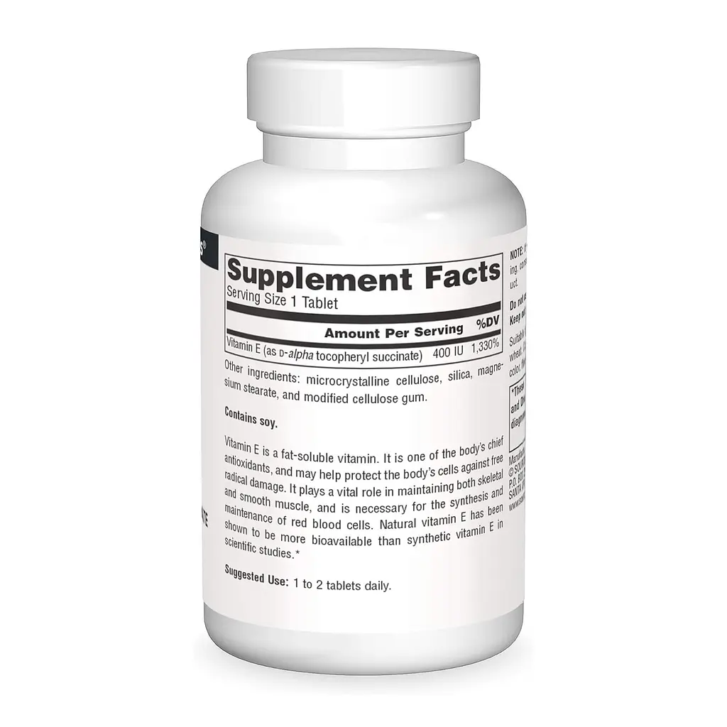 Vitamin E 400 IU D-Alpha Tocopherol - 50 tabs - фото 2