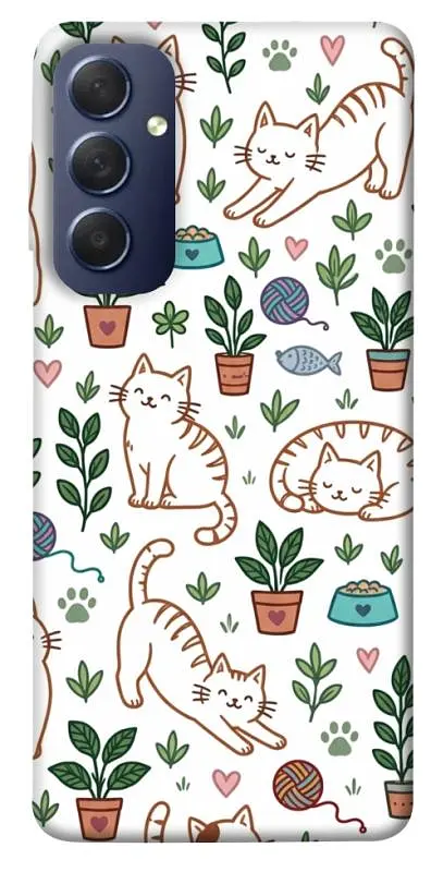 TPU чохол Demsky Cats pattern для Samsung Galaxy M54 5G