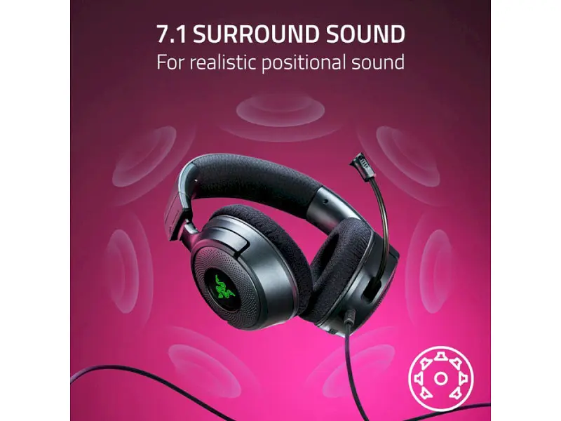 Навушники з мікрофоном Razer Kraken V4 X Black (RZ04-05180100-R3M1) - фото 7