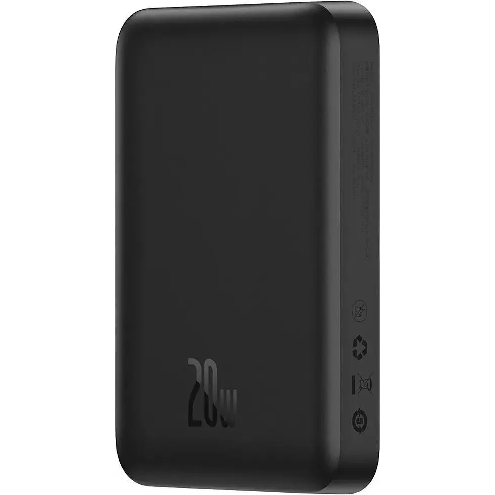 Портативный аккумулятор Baseus Magnetic Mini Wireless Fast Charge 20W 10000mAh black (PPCX070001) - фото 3