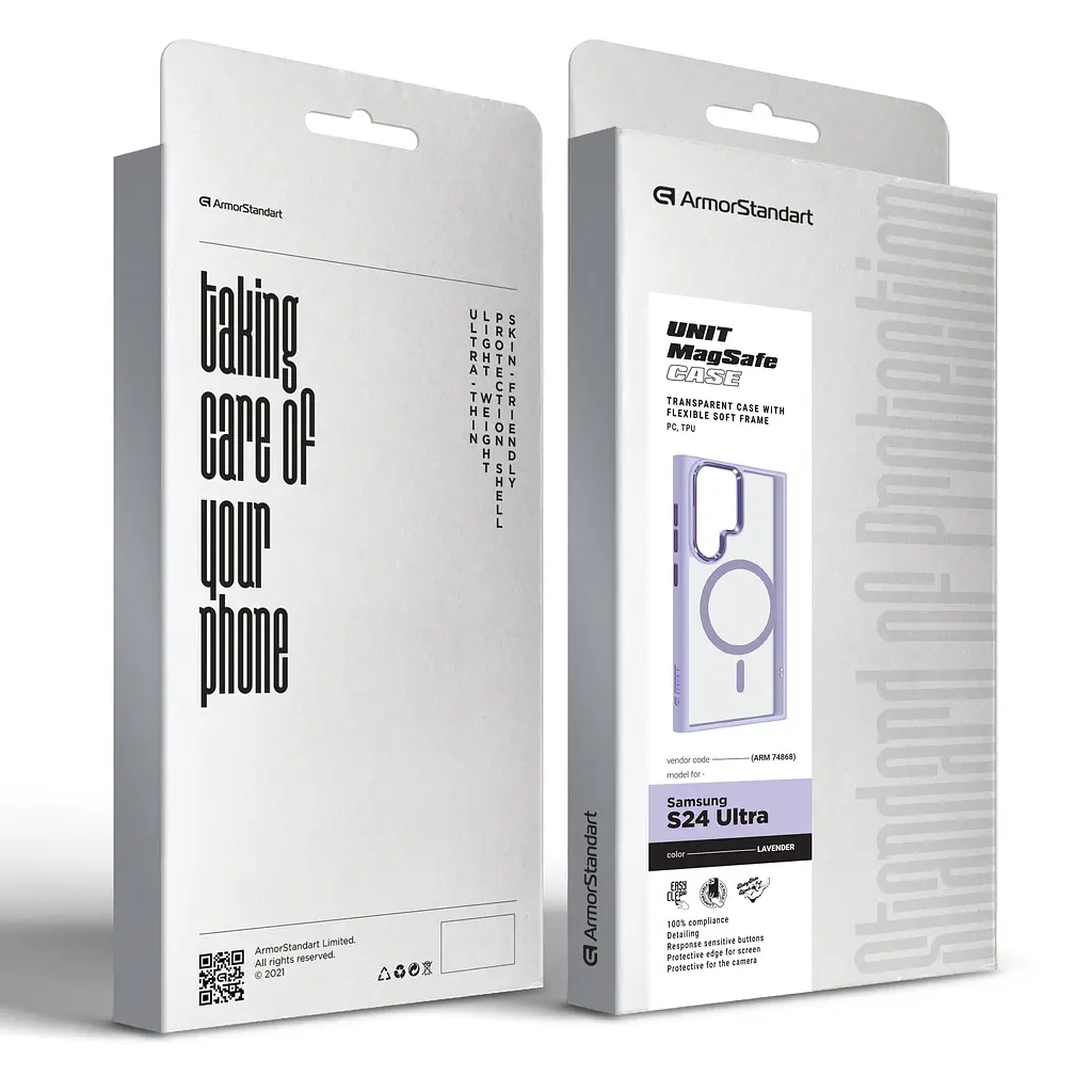 Чохол ArmorStandart Unit MagSafe для для Samsung S24 Ultra Lavender (ARM74868) - фото 2