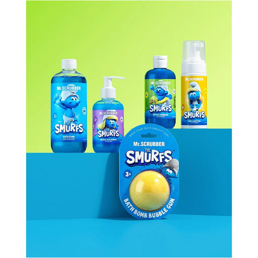 Бомбочка для ванни Mr.Scrubber The Smurfs Bubble gum - фото 2