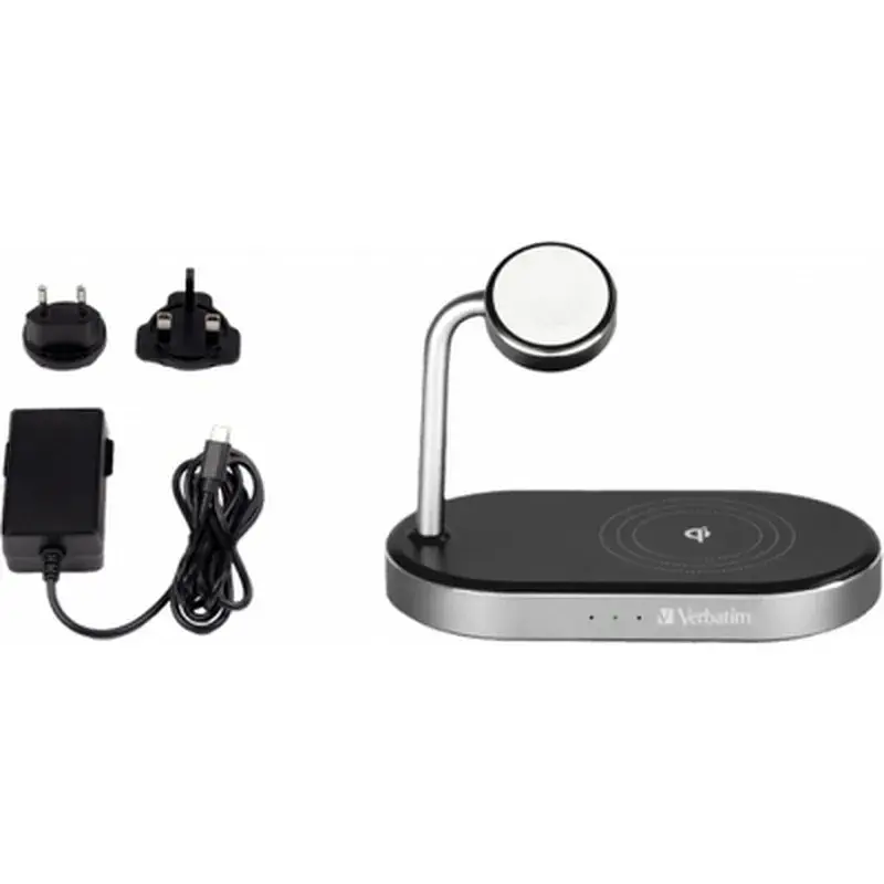 Зарядний пристрій Verbatim 3in1 Apple Watch and iPhone Charging Stand (49556) - фото 6