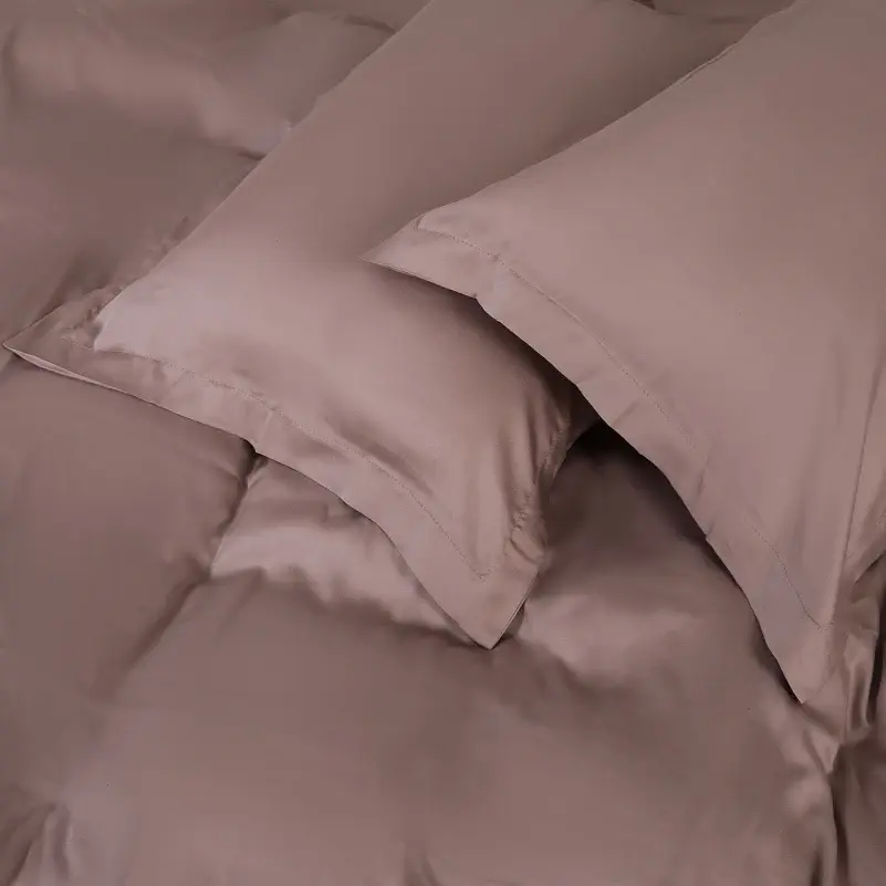 Простирадло на резинці MirSon Tencel №08 Beige 80x190 см темно-бежеве (2200009637360) - фото 3