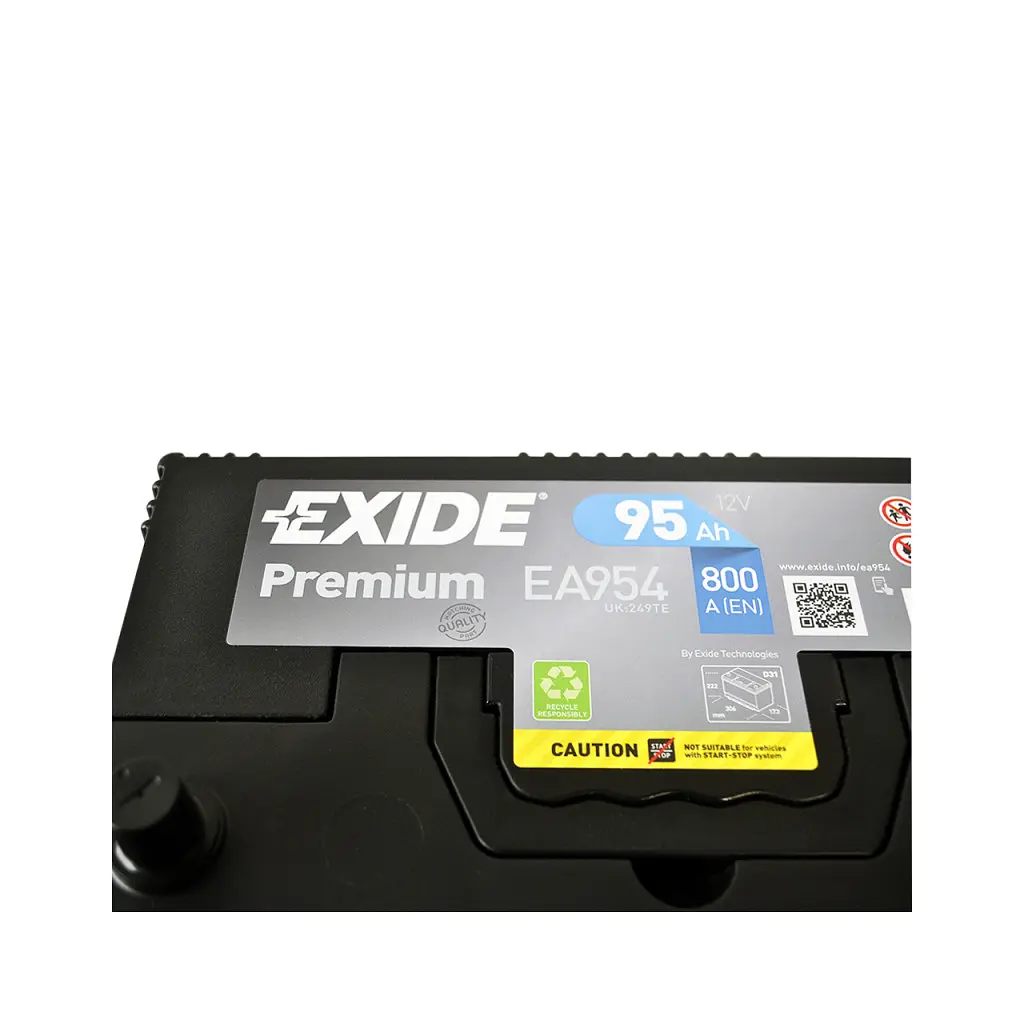 Акумулятор автомобільний EXIDE PREMIUM 95A (EA954) - фото 2