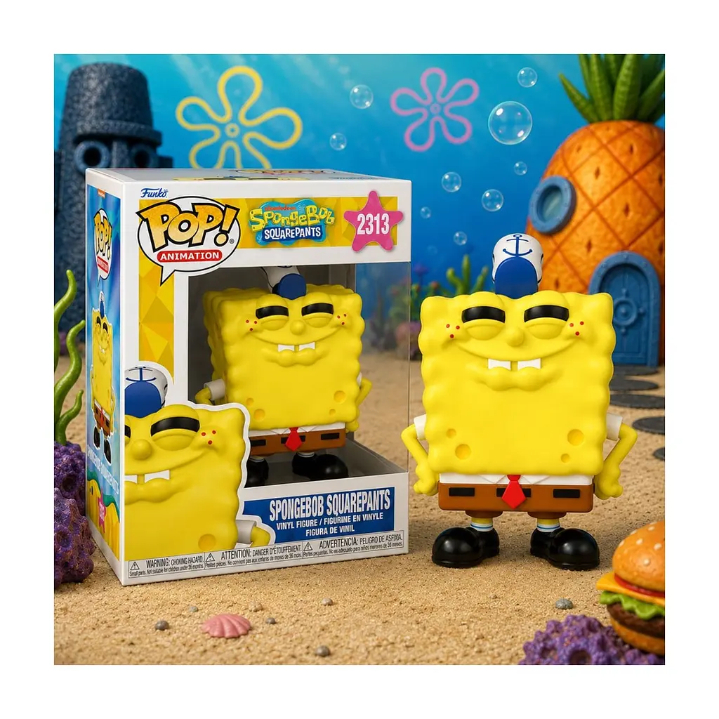 Фігурка Funko Pop серії Губка: Боб Квадратні Штани - Губка Боб (посміхається) (90363) - фото 3