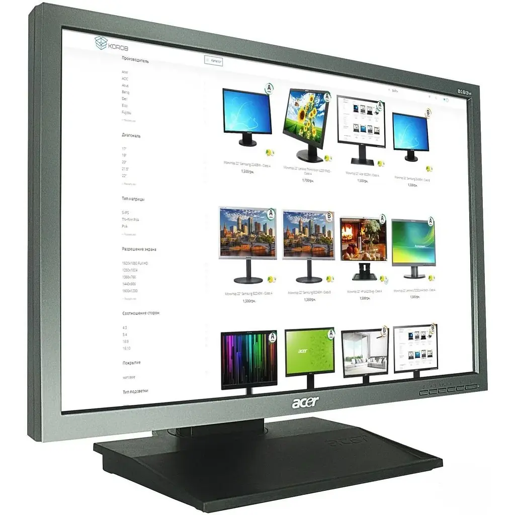 Монітор 19" Acer B193W - Class A "Б/В" - фото 2