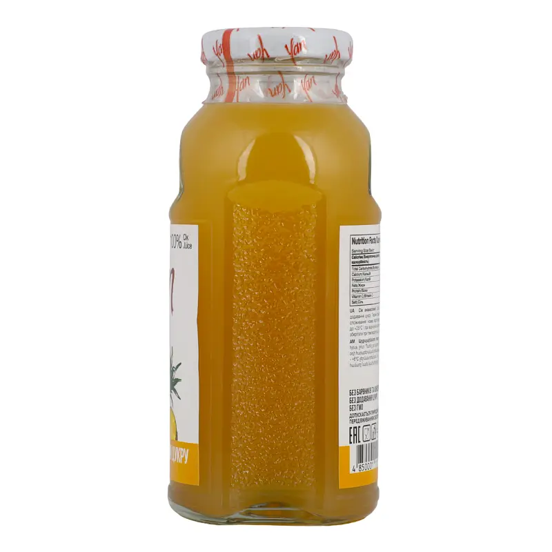 Сік ананасовий Yan без цукру 250 мл - фото 4