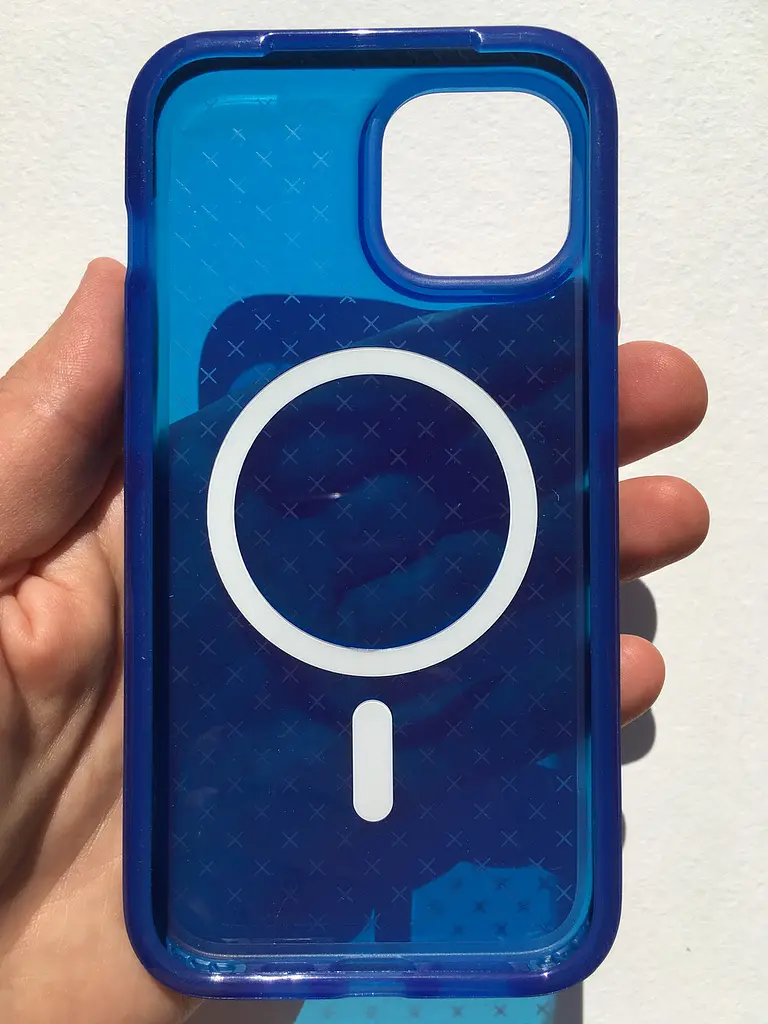 Оригінальний протиударний силіконовий чохол для iPhone 14/13 Evo Check MagSafe Blue T21-9818 - фото 8