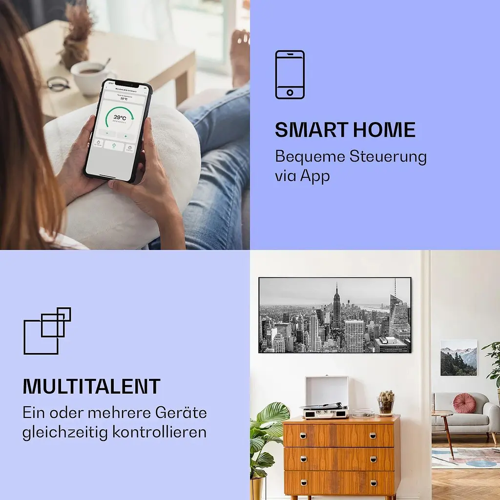 Інфрачервоний обігрівач Klarstein Air Art Smart (10037927) - фото 6