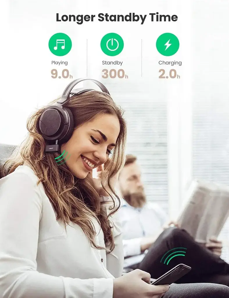 Bluetooth-ресивер UGREEN CM276 Bluetooth 5.0 Receiver Audio Adapter (UGR-70303) - фото 7