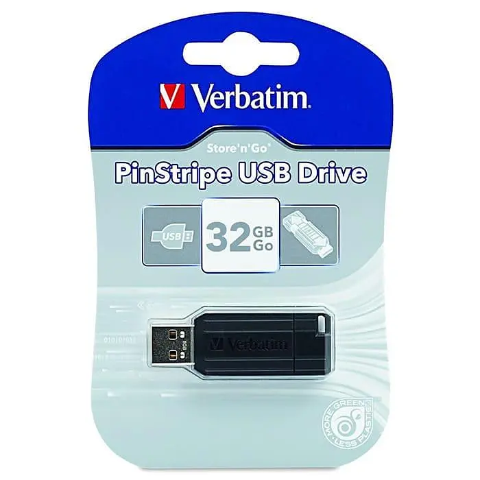 Флеш-накопичувач Verbatim USB флеш накопичувач 32Gb Store'n'Go PinStripe black (49064) - фото 3