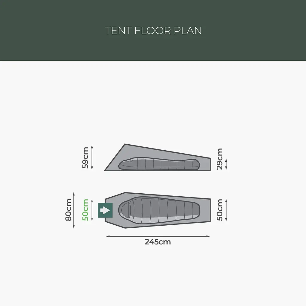 Намет одномісний Highlander Falcon Bivi Tent Pine Green (TEN165-PG) - фото 7