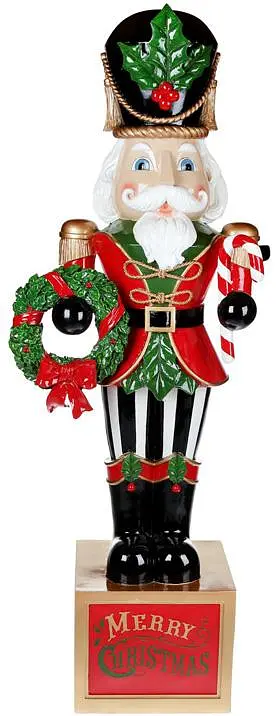 Декоративна фігура "Лускунчик" Merry Christmas Bona 43х31х124 см dec0007870