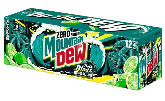 Газований напій Mountain Dew Zero Sugar Baja Blast 355 мл - фото 5