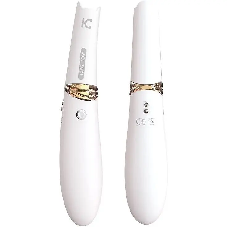 Вакуумный стимулятор с вибрацией KisToy Miss CC White - фото 2