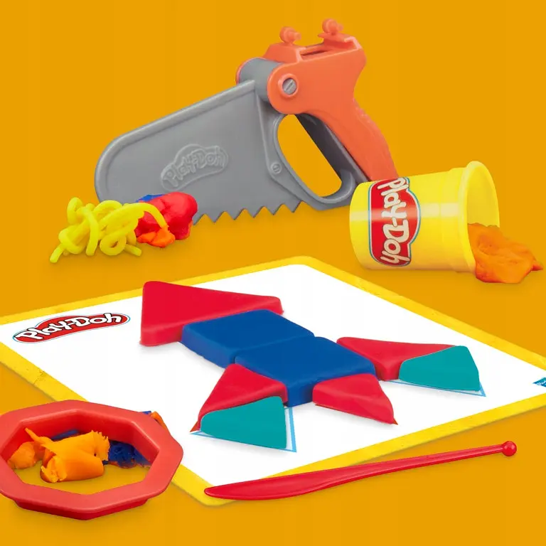 Набор для творчества Hasbro Play-Doh Set Build and Shape с массой для лепки (G0345_G0347) - фото 6
