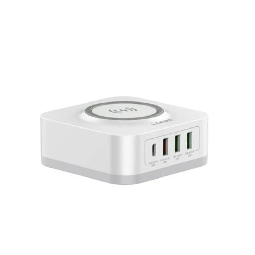 Беспроводное зарядное устройство для Ldnio AW004 3 USB/ Type-C QC PD 32W белый - фото 3