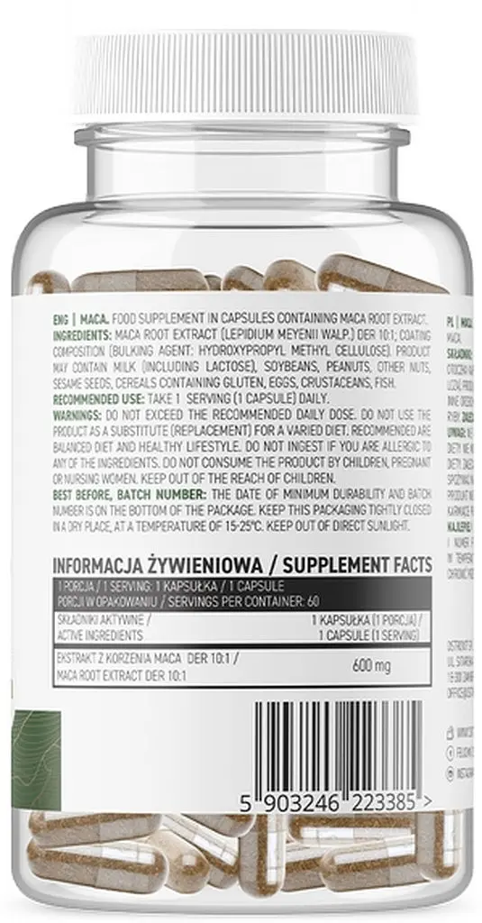 Натуральная добавка OstroVit Vege Maca, 60 вегакапсул - фото 2