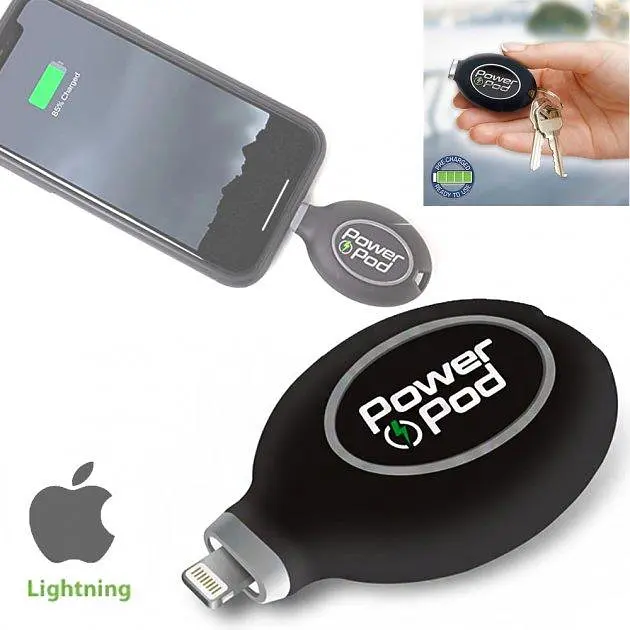 Powerbank – брелок для ключів Power Pod Emergency Charge 800 mAh Роз'єм Lighting для айфона - фото 3