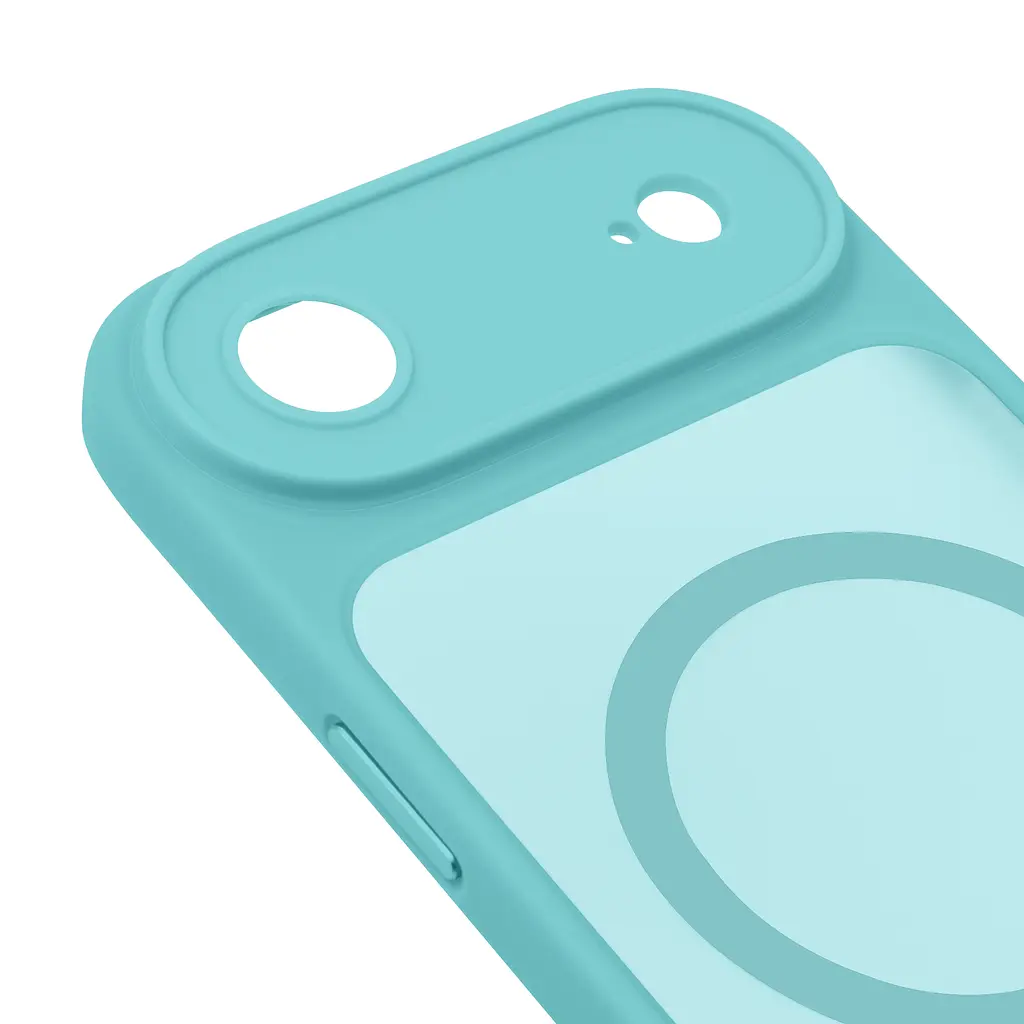 Чехол для Apple iPhone 17 Air, Lush MagCase, бирюзовый, противоударная панель-накладка из TPU и PC, полупрозрачный чехол с MagSafe (с магнитом), с защитой камеры, поддержка беспроводной зарядки, защита всего корпуса, ArmorStandart (ARM87479) - фото 4