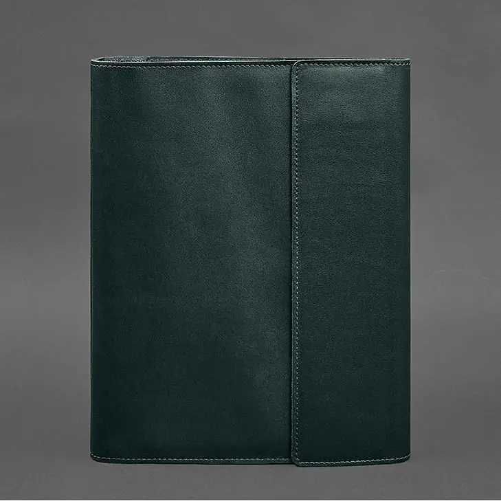 Шкіряна папка для документів "Сімейна" А4 Зелена - фото 6