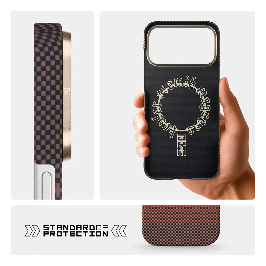 Чохол ArmorStandart BlackIcon Kevlar MagCase для Apple iPhone 17 Pro Max Sunset - фото 7
