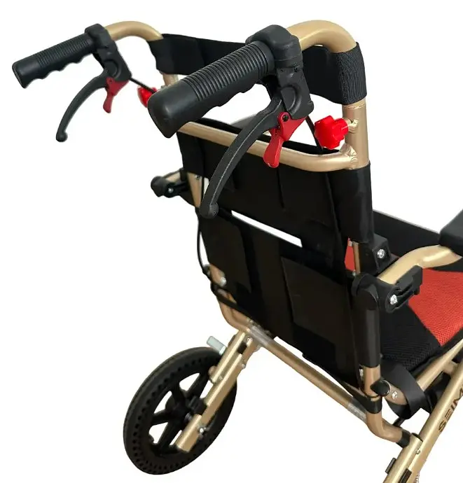 Кресло-каталка Vera Medical с ручными тормозами для людей с ограниченными возможностями весом до 100 кг (VRM-07) - фото 4