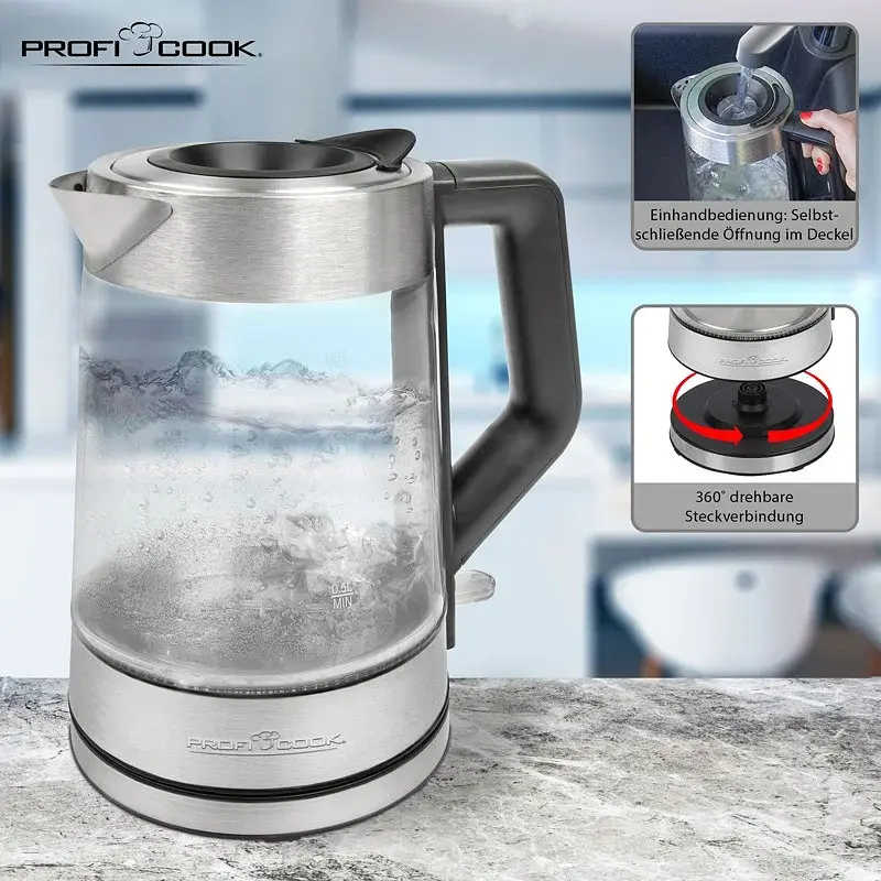 Електрочайник Profi Cook PC-WKS 1190G - фото 3