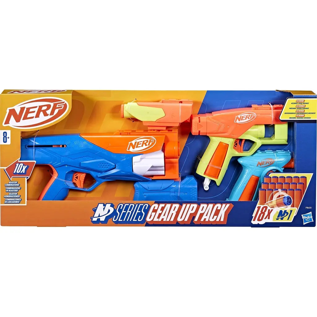Набір з 3-х іграшкових бластерів Hasbro Nerf N Series Gear Up Pack (F8633) - фото 8