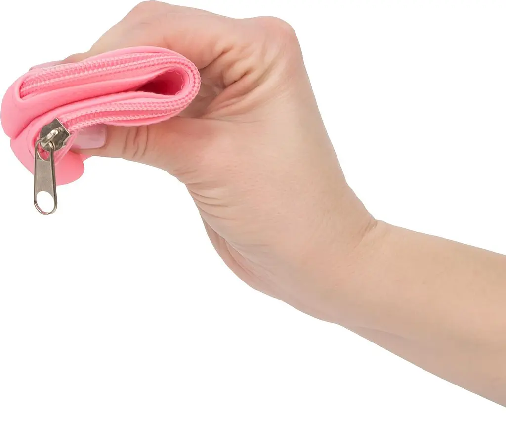 Сумка для зберігання секс-іграшок PowerBullet Silicone Storage Zippered Bag Pink - фото 3