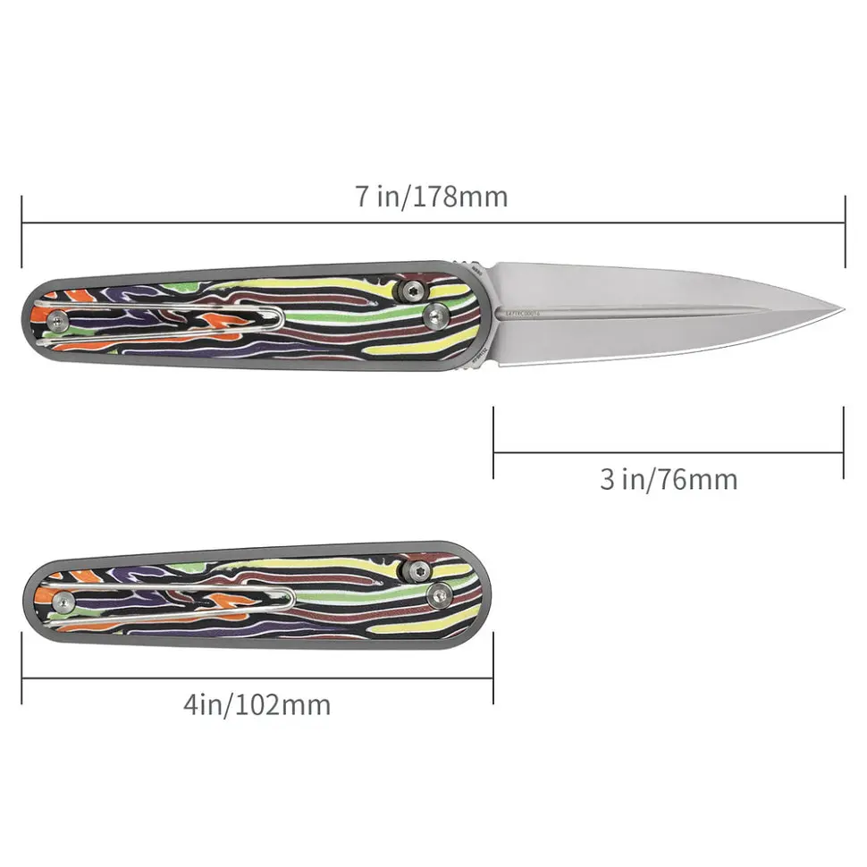 Ніж складаний кишеньковий SRM Twin 251MB-GX (7.6 см) N690 / G10 різнобарвний - фото 8