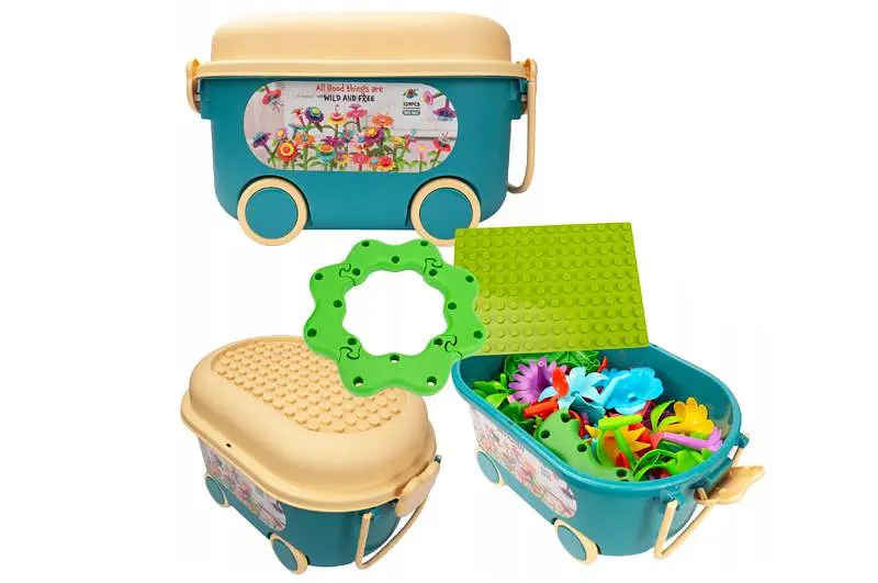 Конструктор "Квітковий сад" у контейнері 166 р.26,5*14*18см - фото 4