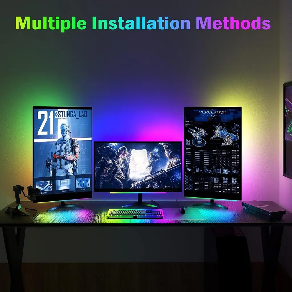 Розумні світлодіодні LED панелі під монітор Light Bar, RGB Screenbar Light - фото 2