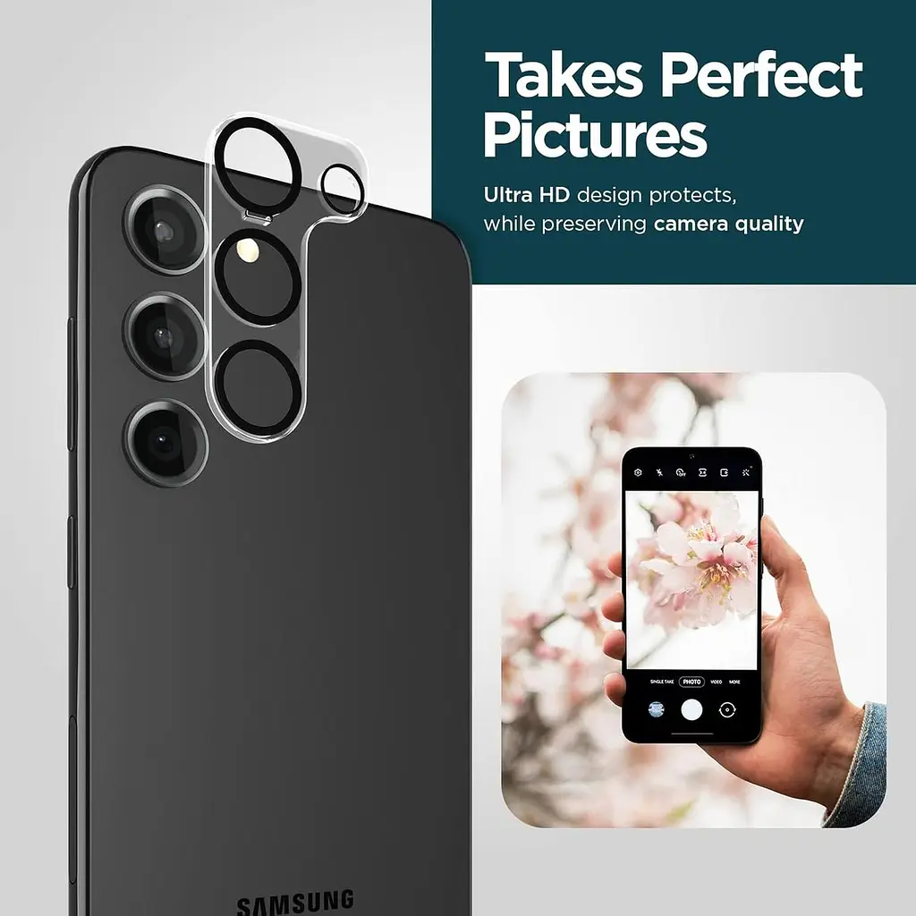 Захисне скло на камеру Case-Mate CM050506 Camera Lens Protector 9H Tempered Glass для Samsung S23 S23 Plus - фото 4